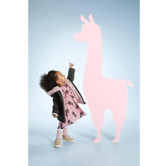 Catimini Paris Girls Green Coat with Pink Faux Fur / Size 18 Months Baby Jacket - Picture 5 of 15